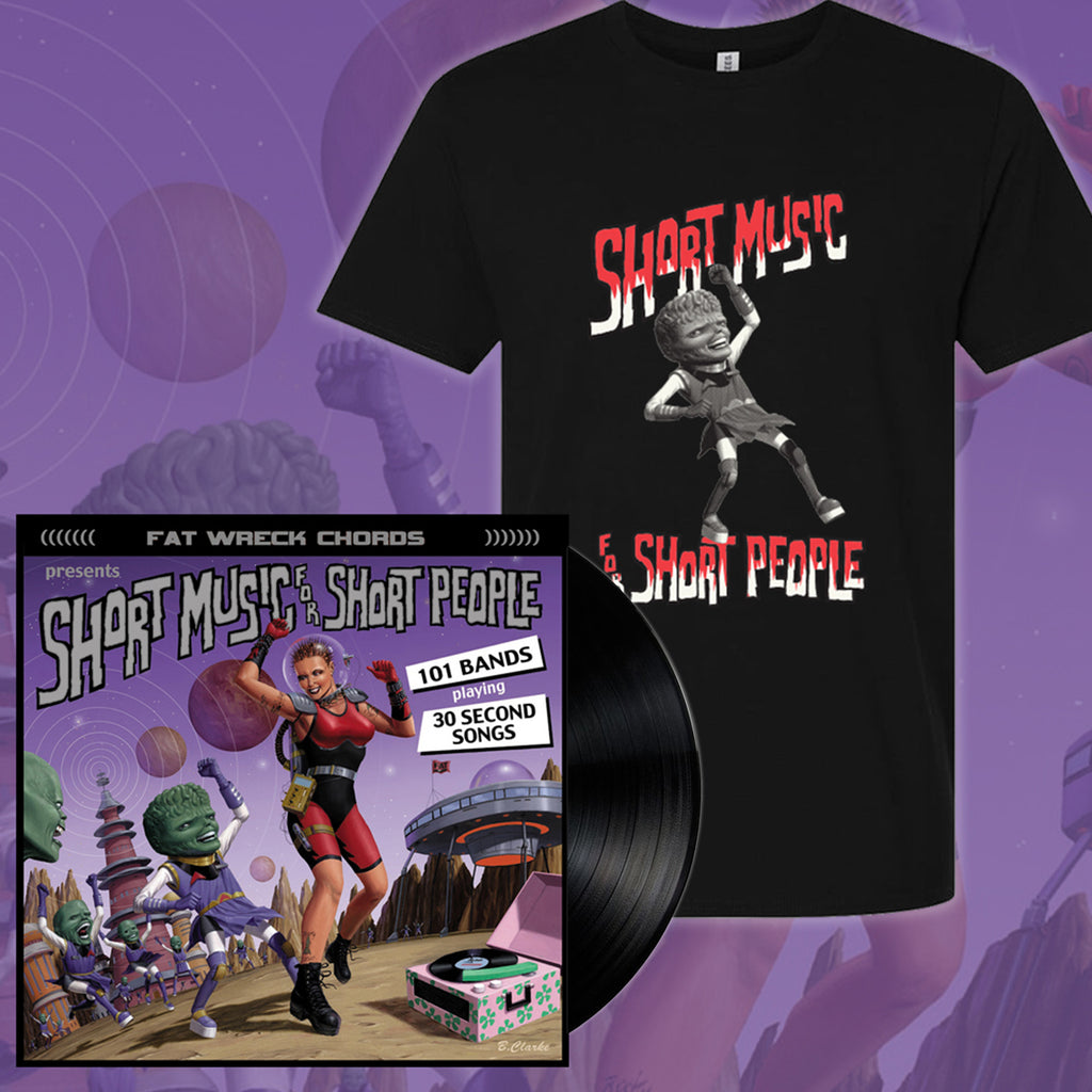 Various Artists - Short Music For Short People 25th Anniv. LP (Colour Vinyl) + T-Shirt Bundle