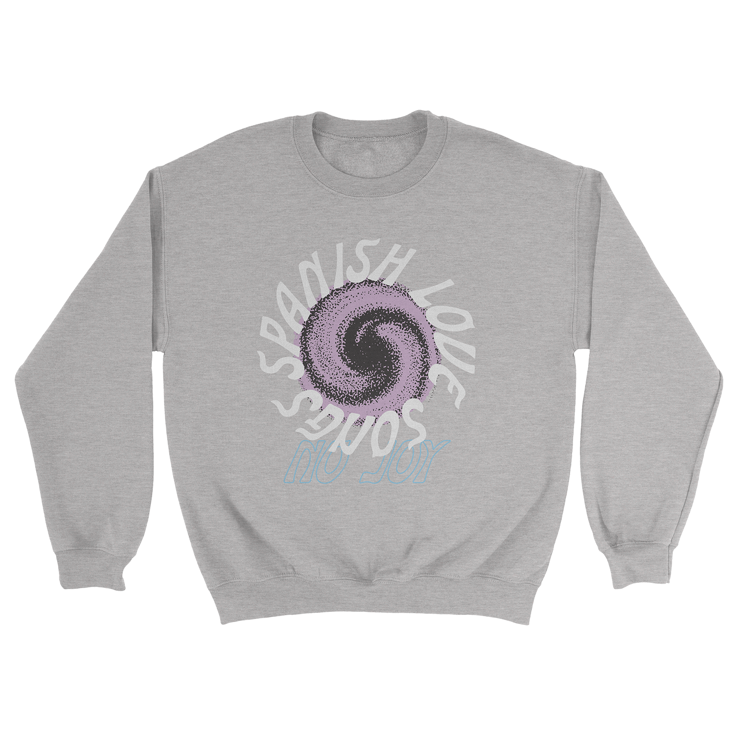 Spanish Love Songs - Swirl Crewneck Sweatshirt (Grey Marle)