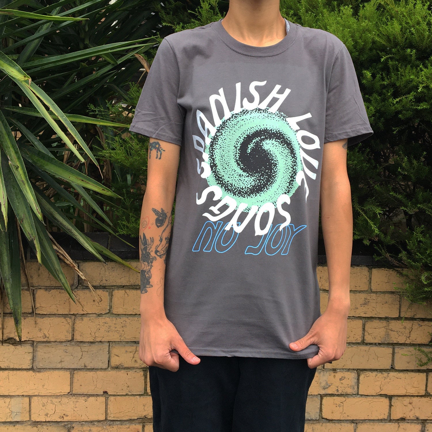 Spanish Love Songs - Swirl T-Shirt (Charcoal)