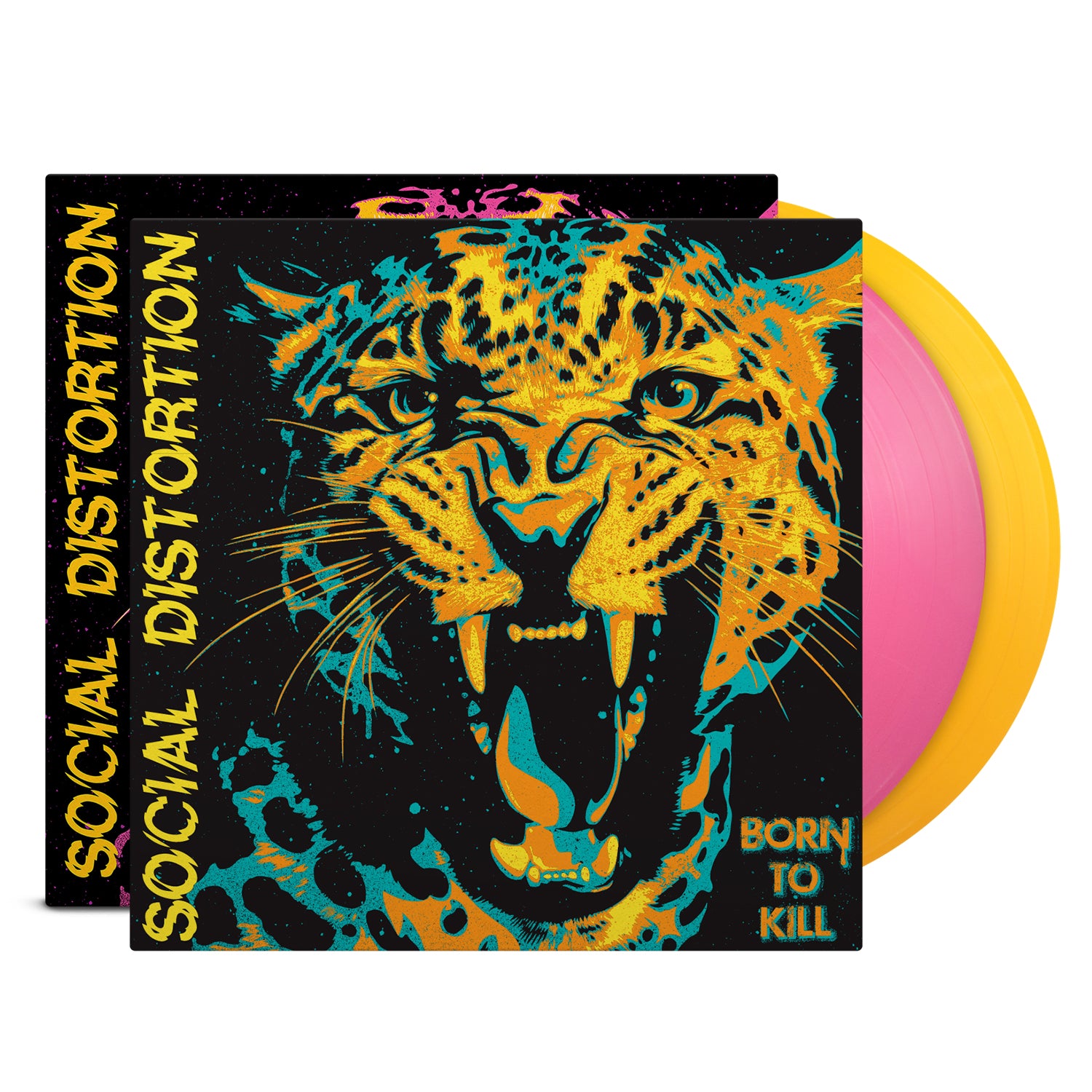Social Distortion - Born to Kill 2LP (Pink and Yellow Vinyl) - Indie Store Exclusive