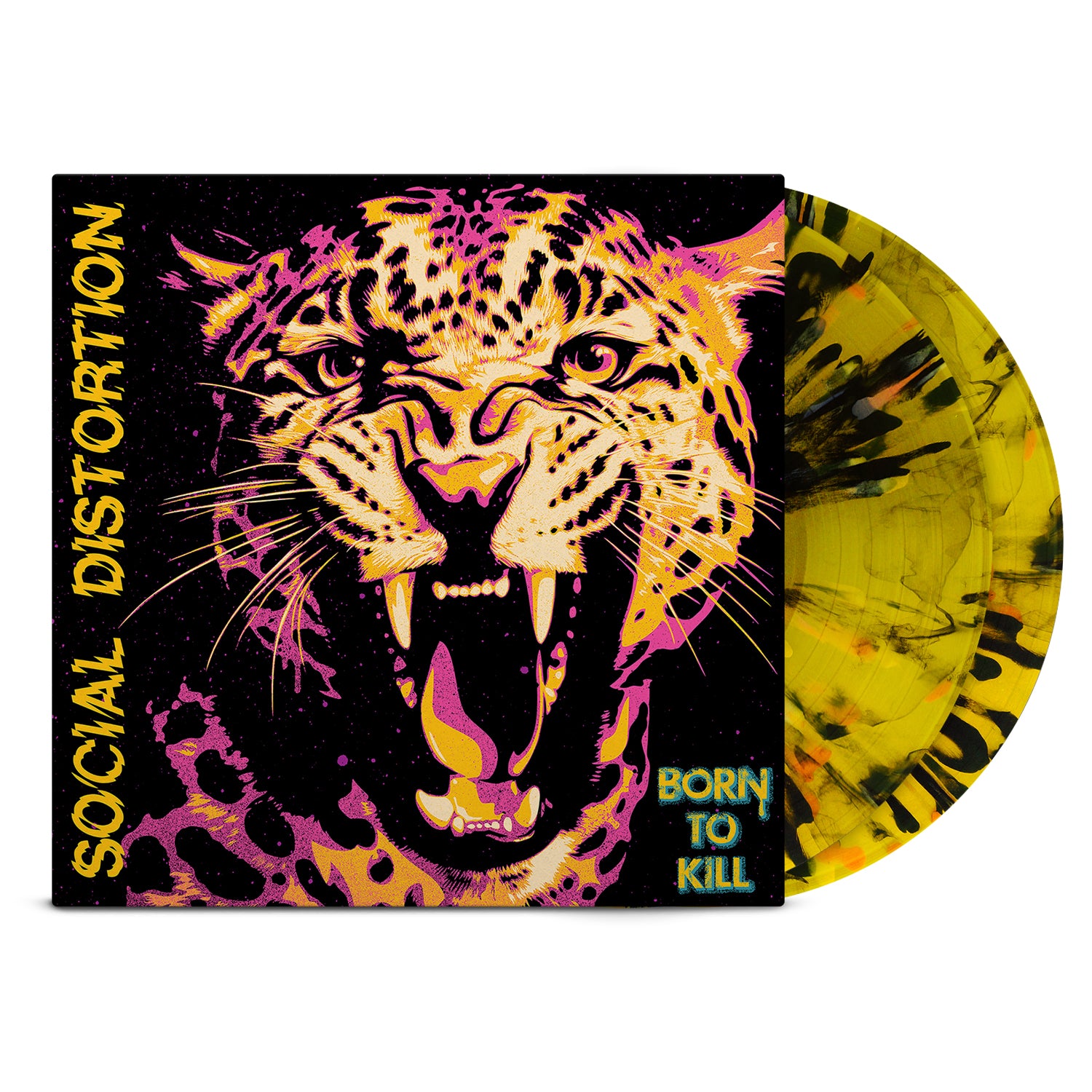 Social Distortion - Born to Kill 2LP (Leopard Print Splatter Vinyl) - Epitaph Exclusive