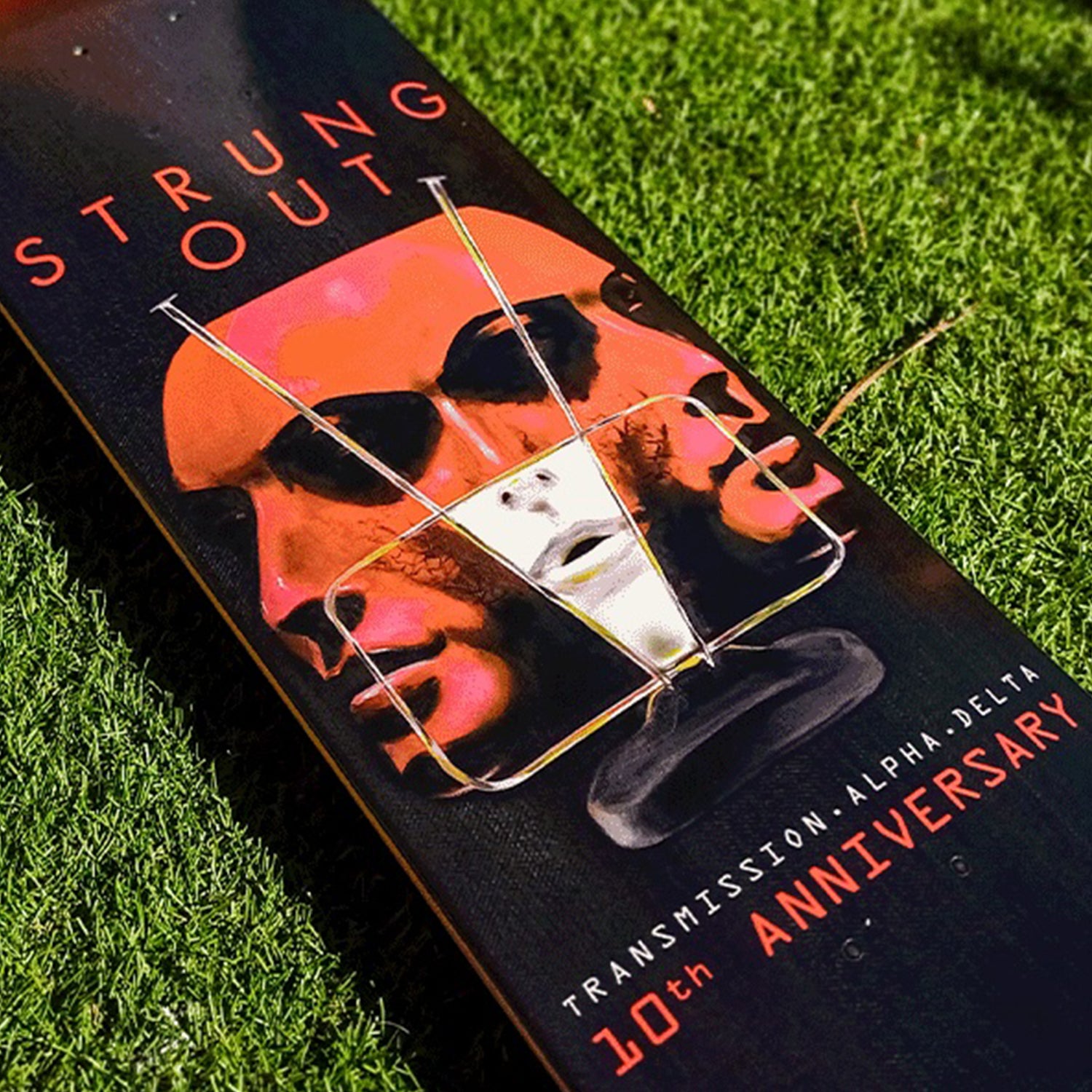 Strung Out - Transmission.Alpha.Delta 10th Anniv. Skate Deck