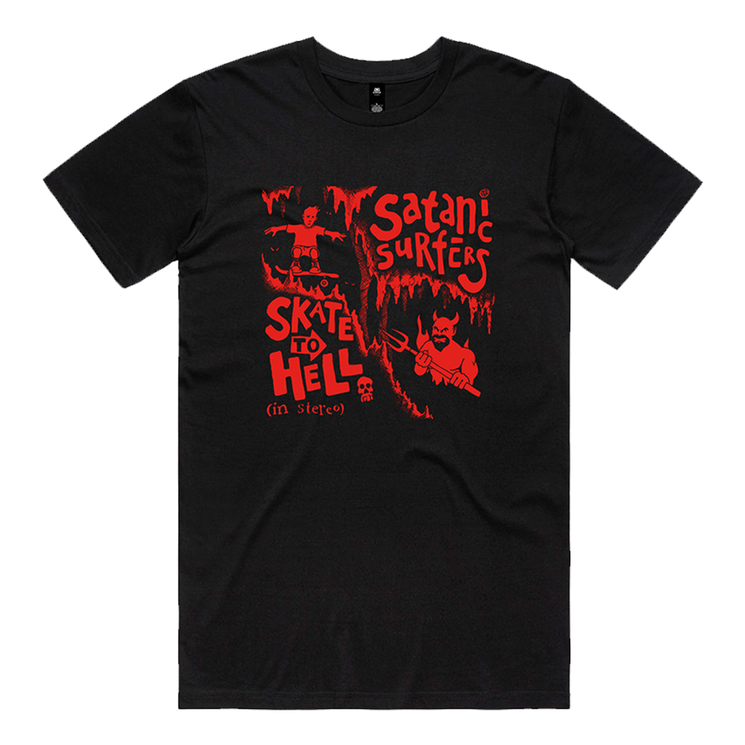 Satanic Surfers - Skate To Hell T-Shirt (Black)