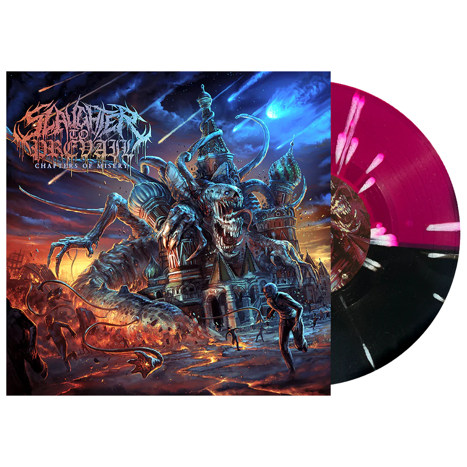 Slaughter To Prevail - Chapters Of Misery 10” Vinyl (Black / Trans. Purple Half/Half w/ White Splatter)