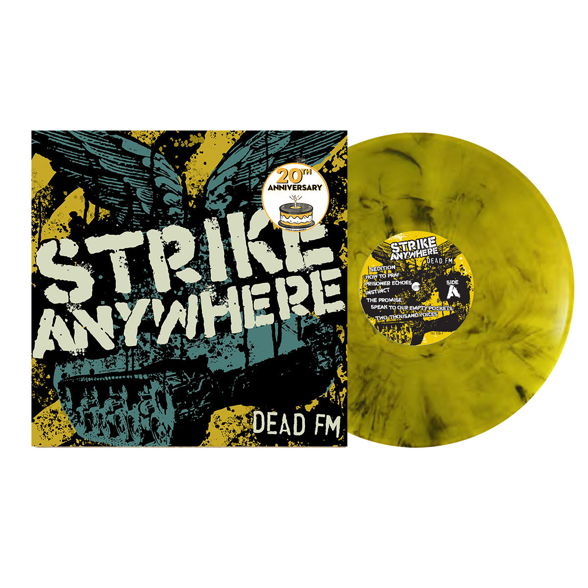 Strike Anywhere - Dead FM (20th Anniversary) LP (Yellow Smoke Vinyl)