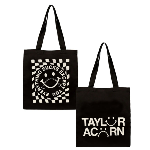 Taylor Acorn - Everything Sucks, Except You Tote Bag (Black)