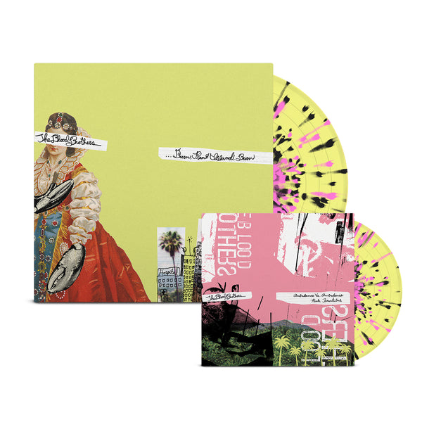 The Blood Brothers – Burn, Piano Island, Burn 20th Anniv. Collectors Edition LP (Yellow w/ Pink & Black Splatter Vinyl)