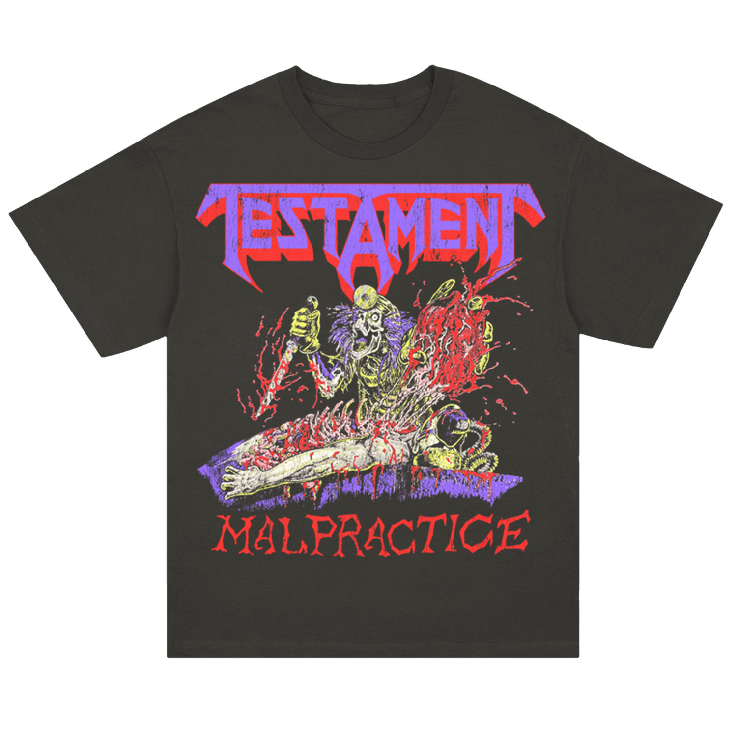 Testament - Malpractice Tee (Vintage Black)