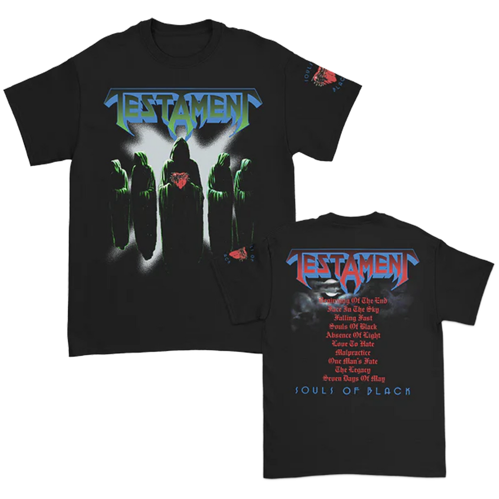 Testament - Souls Of Black Cover T-Shirt (Black)