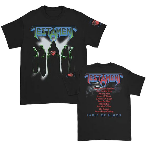 Testament - Souls Of Black Cover T-Shirt (Black)