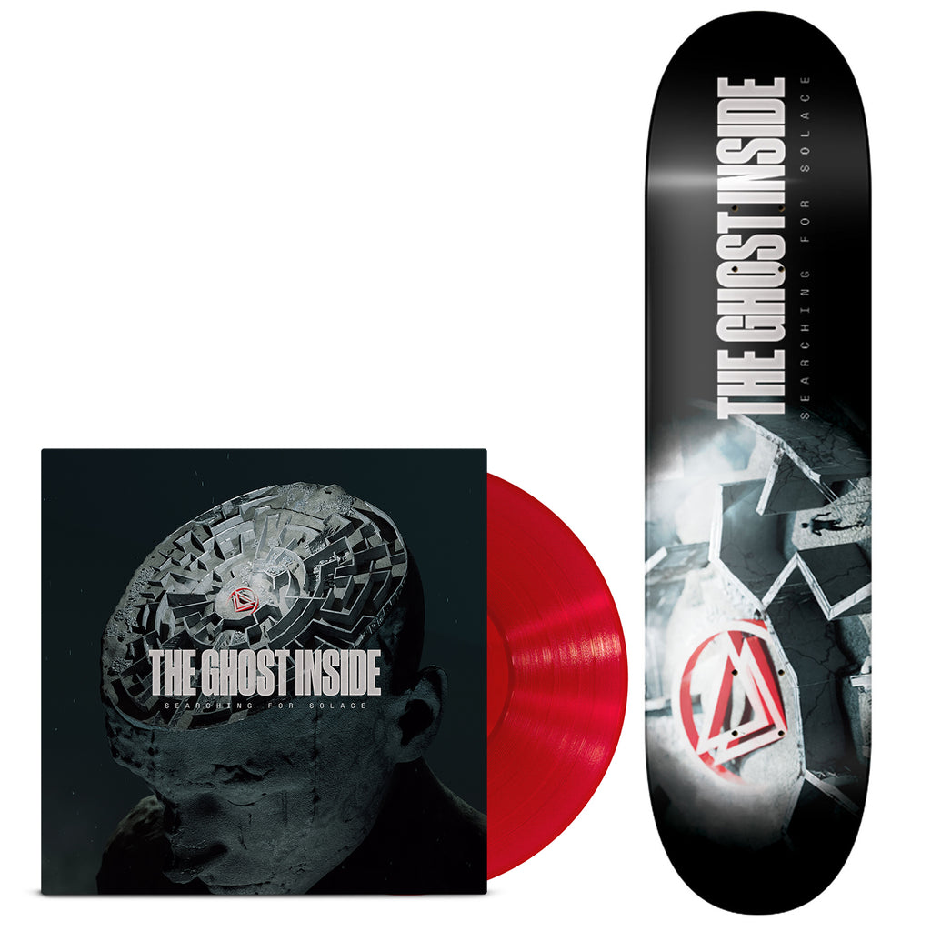 The Ghost Inside - Searching For Solace LP (Translucent Red Vinyl) + Skate Deck