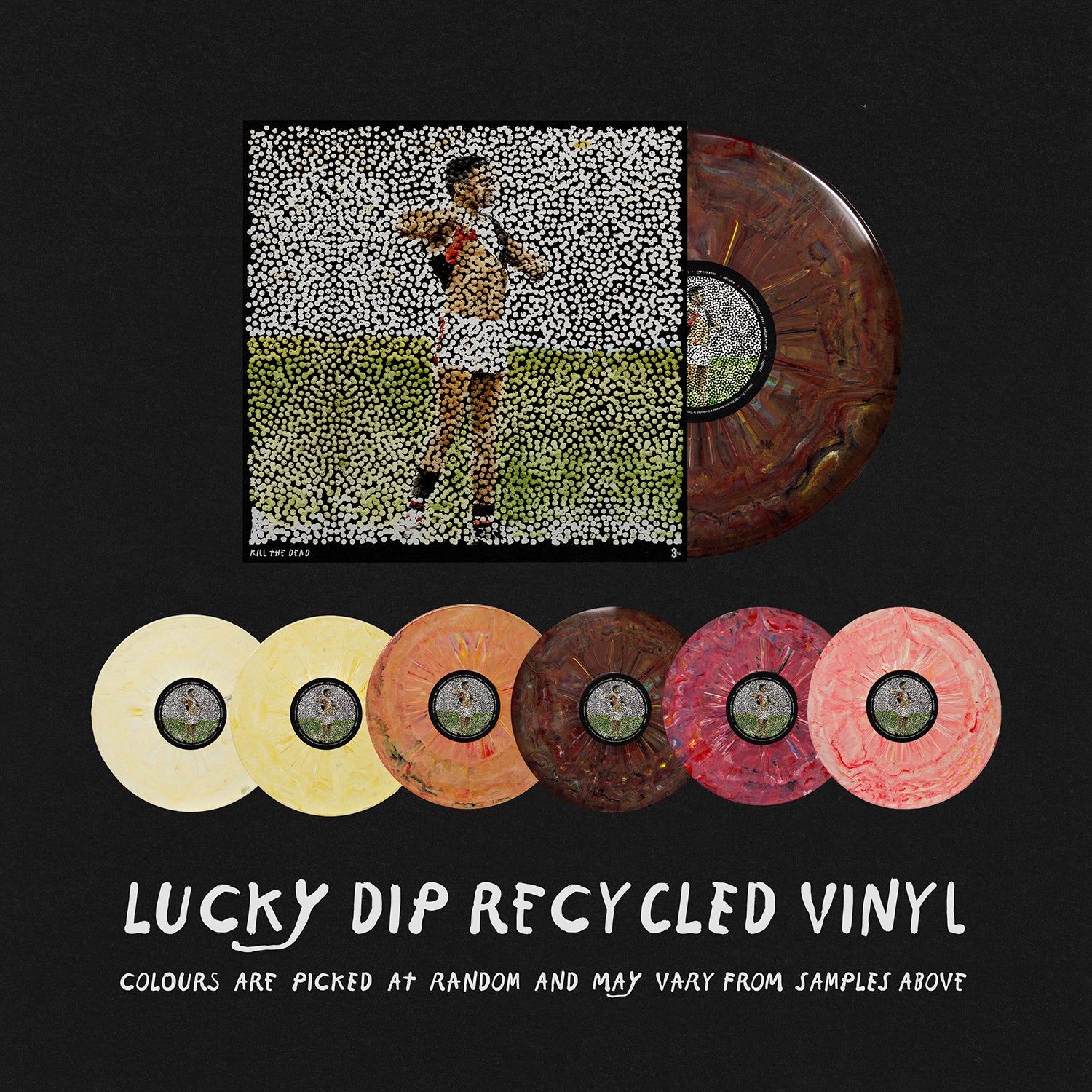 3% - KILL THE DEAD LP (Recycled Vinyl - Lucky Dip Colours)
