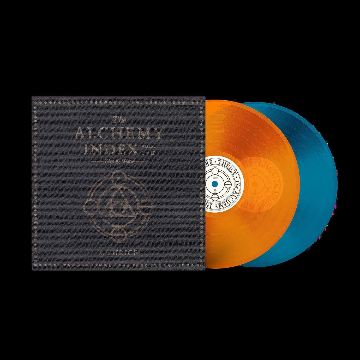 Thrice - The Alchemy Index Vols. I & II: Fire & Water 2LP (Translucent Orange Crush / Translucent Blue Vinyl)