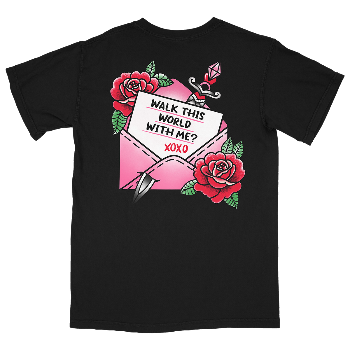 The Home Team - Love Letter Tee (Black)