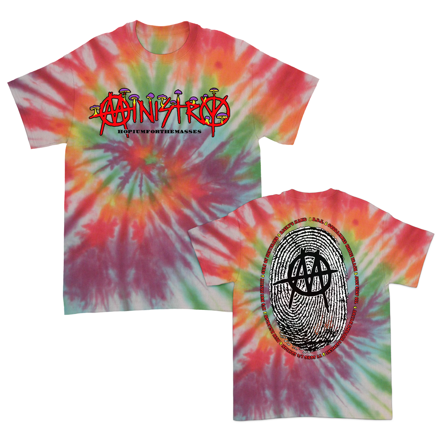 Ministry - Shroom Logo T-Shirt (Tie Dye)