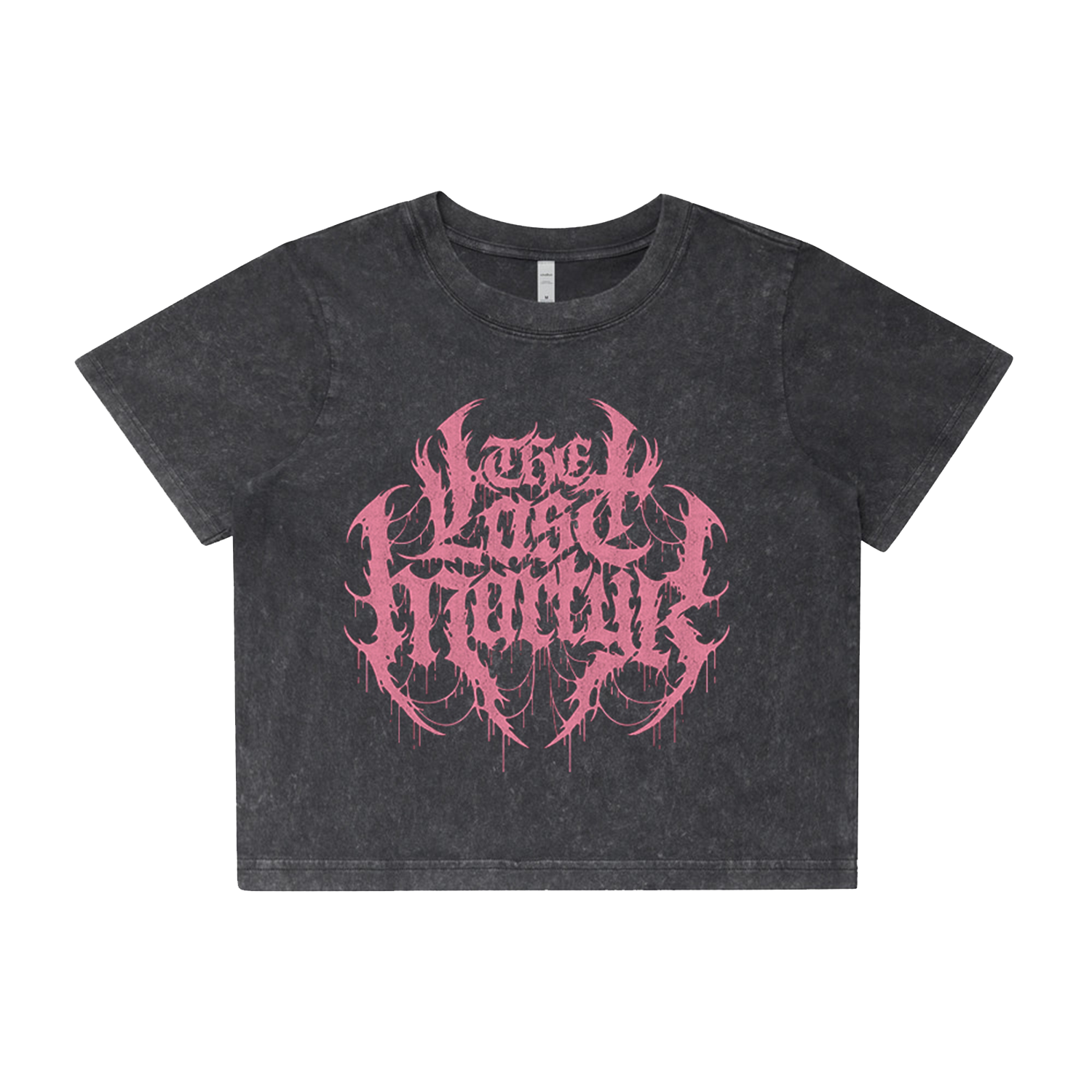 The Last Martyr - Distressed Baddiecore Crop Tee (Black Stone) - Limited Edition