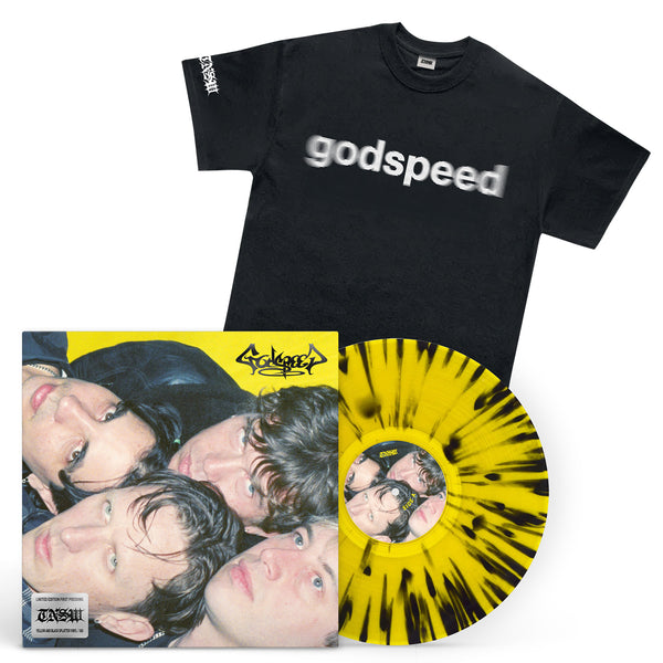 These New South Whales - Godspeed LP (Yellow & Black Splatter Vinyl) T-Shirt Bundle #2