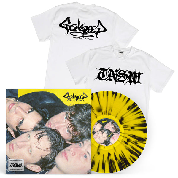 These New South Whales - Godspeed LP (Yellow & Black Splatter Vinyl) T-Shirt Bundle #1