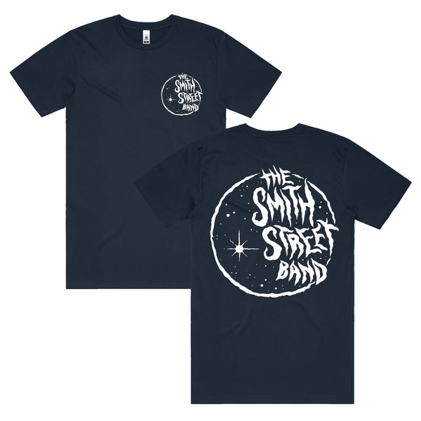 The Smith Street Band - Navy Moon Tee (White Print)