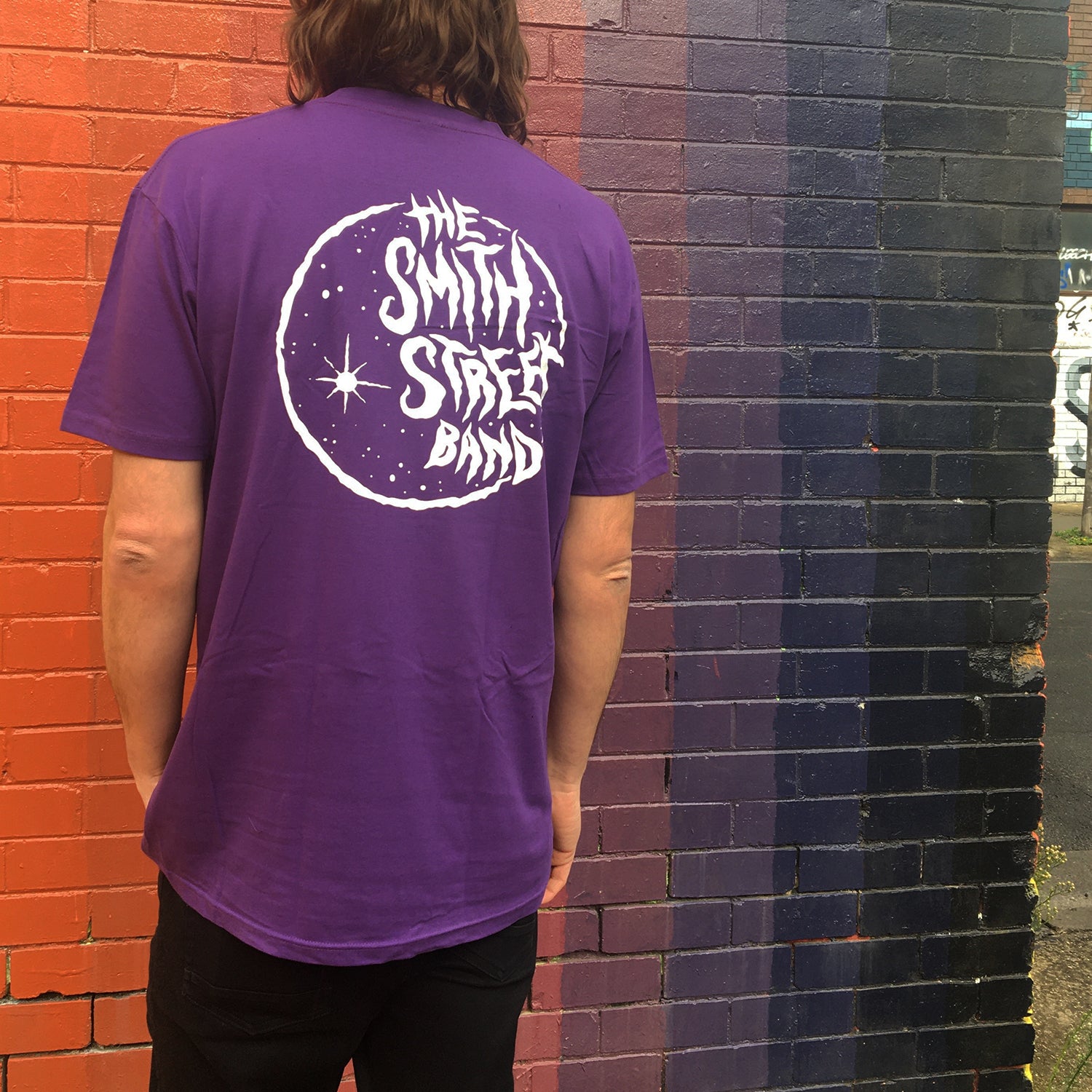 The Smith Street Band - Plum Moon Tee (White Print)