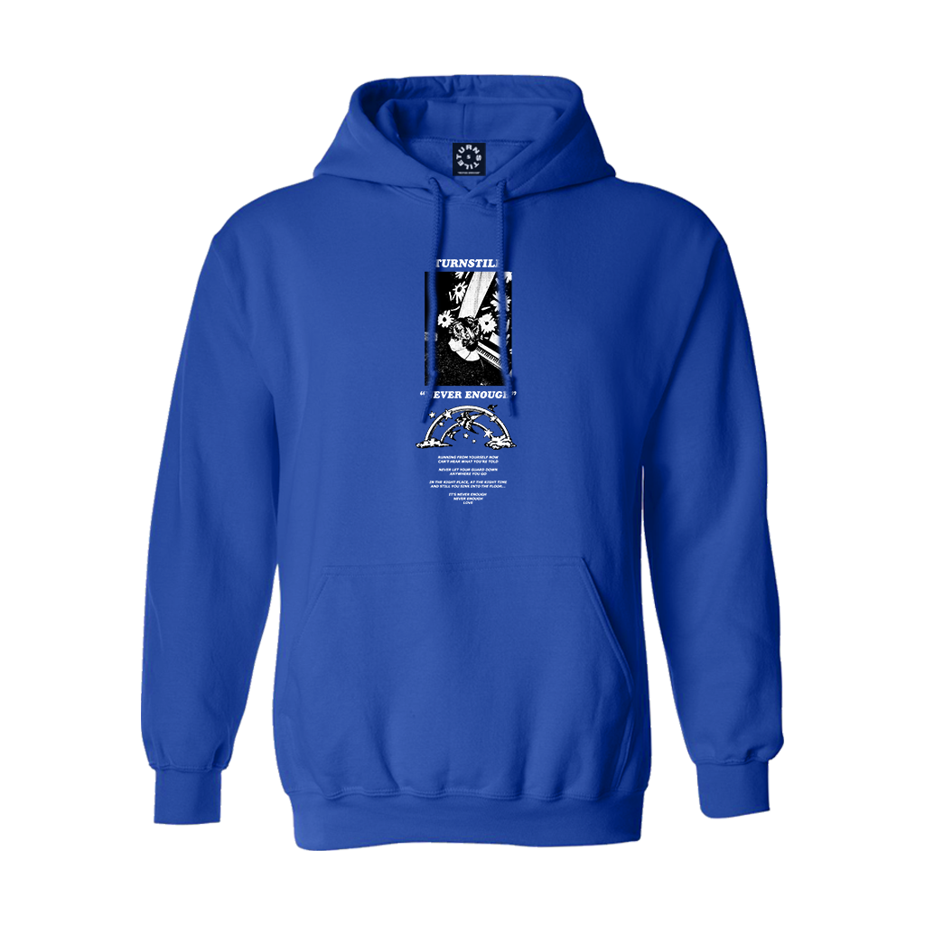 Turnstile - Never Enough Pullover Hoodie (Blue)