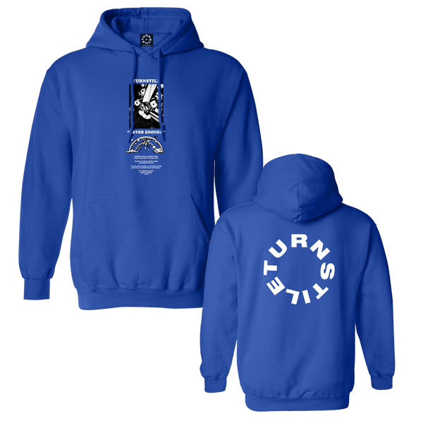 Turnstile - Never Enough Pullover Hoodie (Blue)
