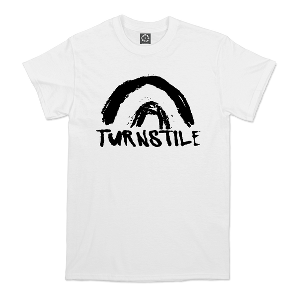 Turnstile - Double Rainbow T-Shirt (White)