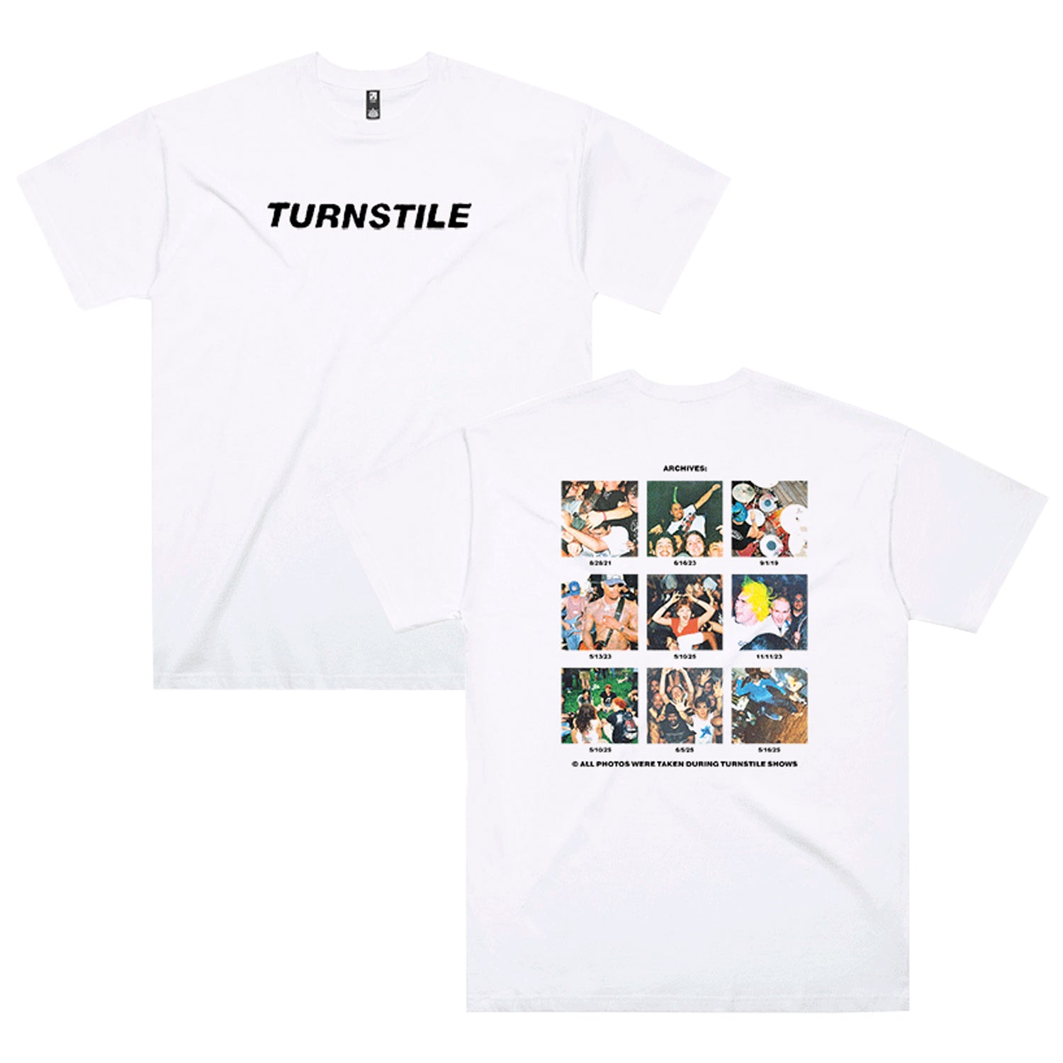 TURNSTILE "Archives" White Tee