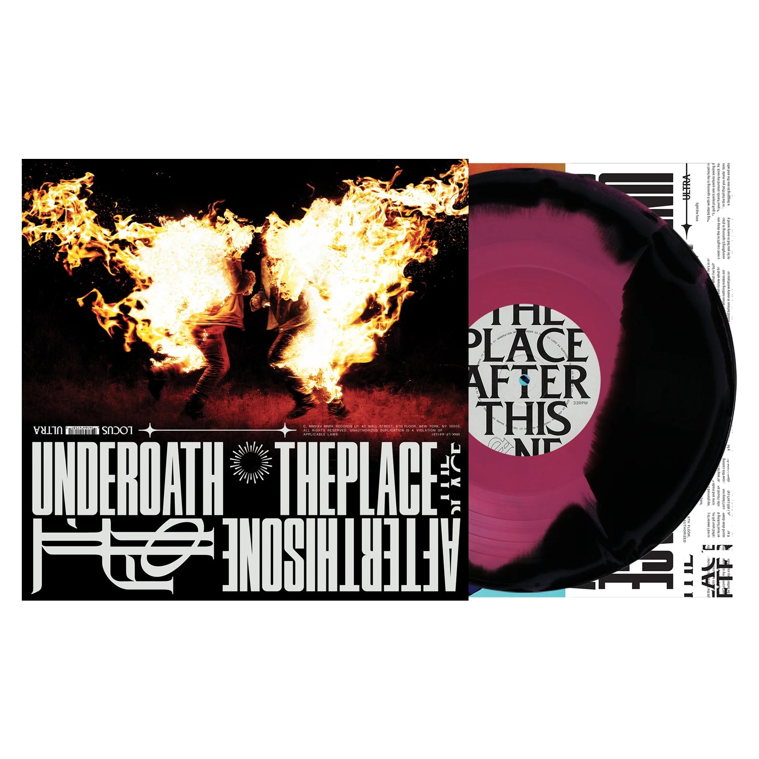 Underoath - The Place After This One LP (Black/Pink Swirl Vinyl)