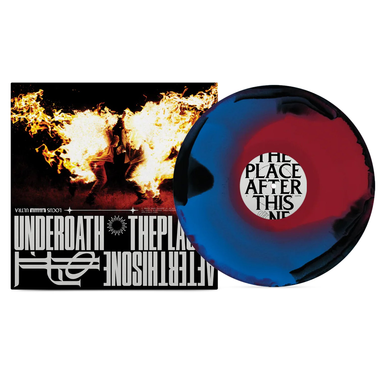 Underoath - The Place After This One LP (Black + Blue Red Swirl Vinyl)