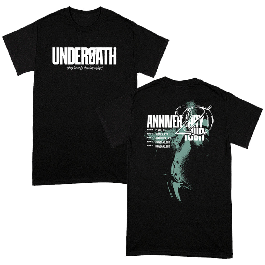 Underoath - They're Only Chasing Safety 20th Anniv. Tour T-Shirt (Black)