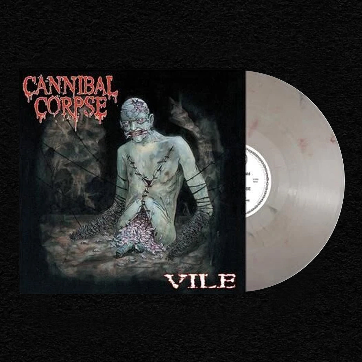 Cannibal Corpse - Vile LP (Grey w/ Red Streaks Vinyl)
