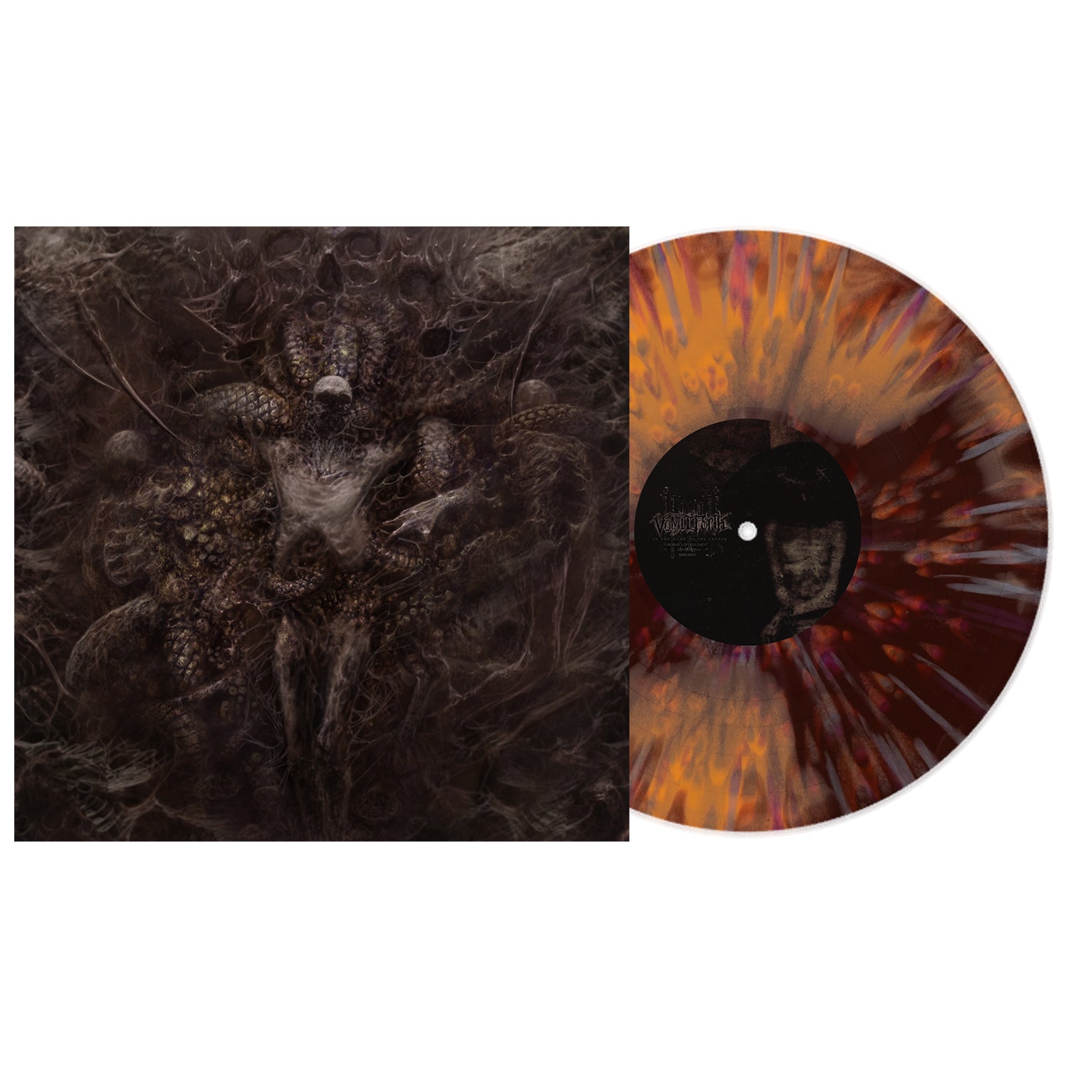 Vomit Forth - IN THE NAME OF THE FATHER EP (Brown, Mustard, Purple aside/bside w/ Silver Splatter Vinyl)