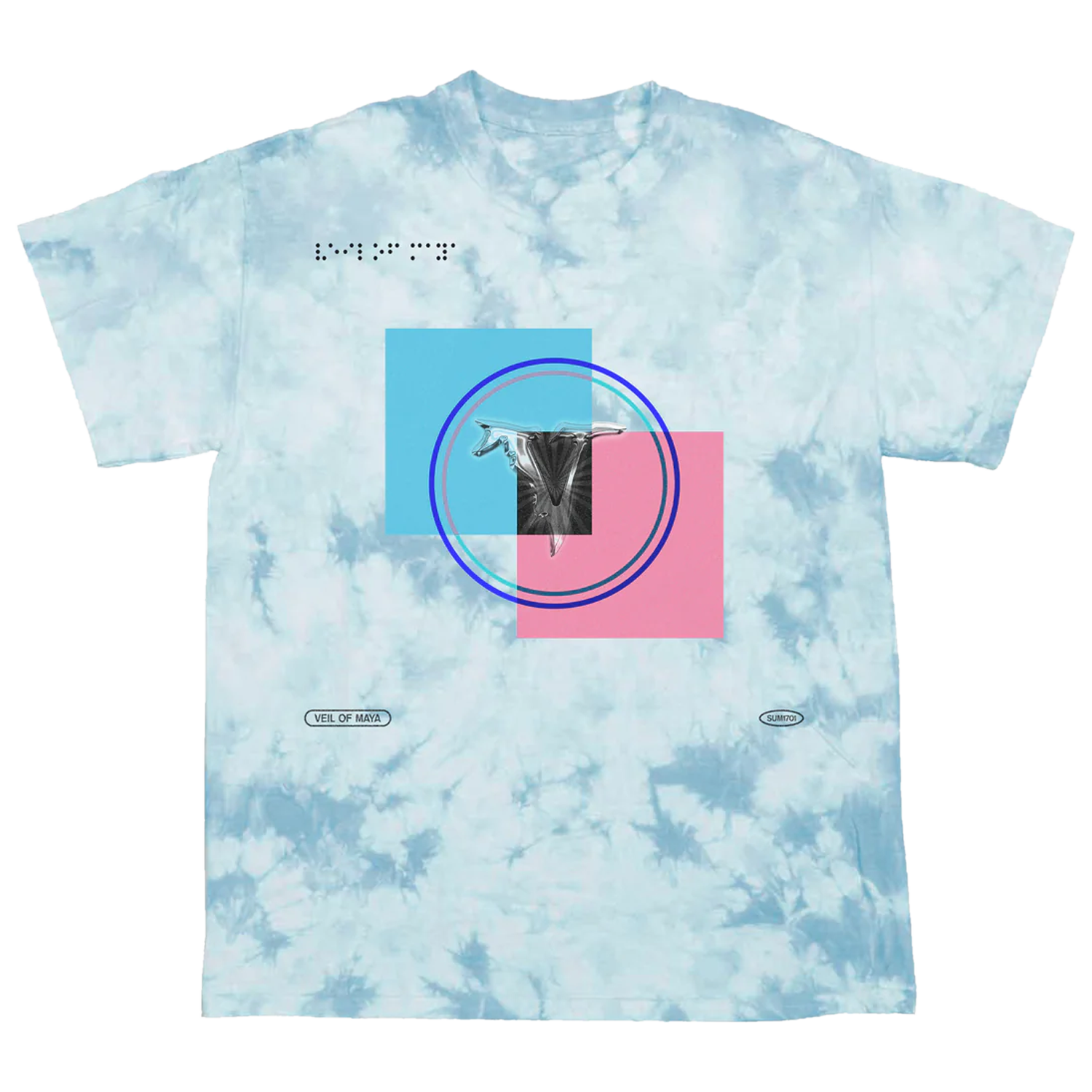 Synthwave Tie Dye T-Shirt (Teal)