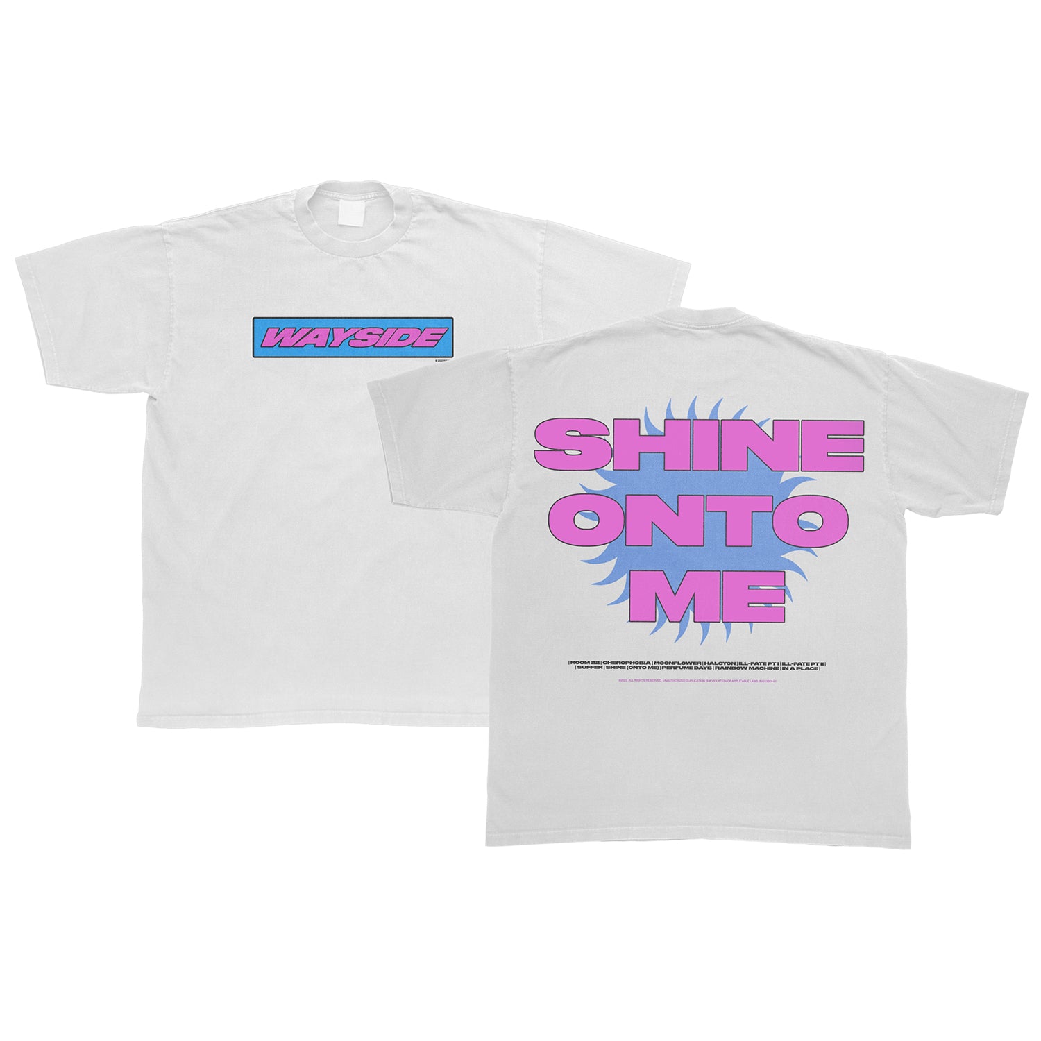 Wayside - Retro Shine Onto Me Tee (White)