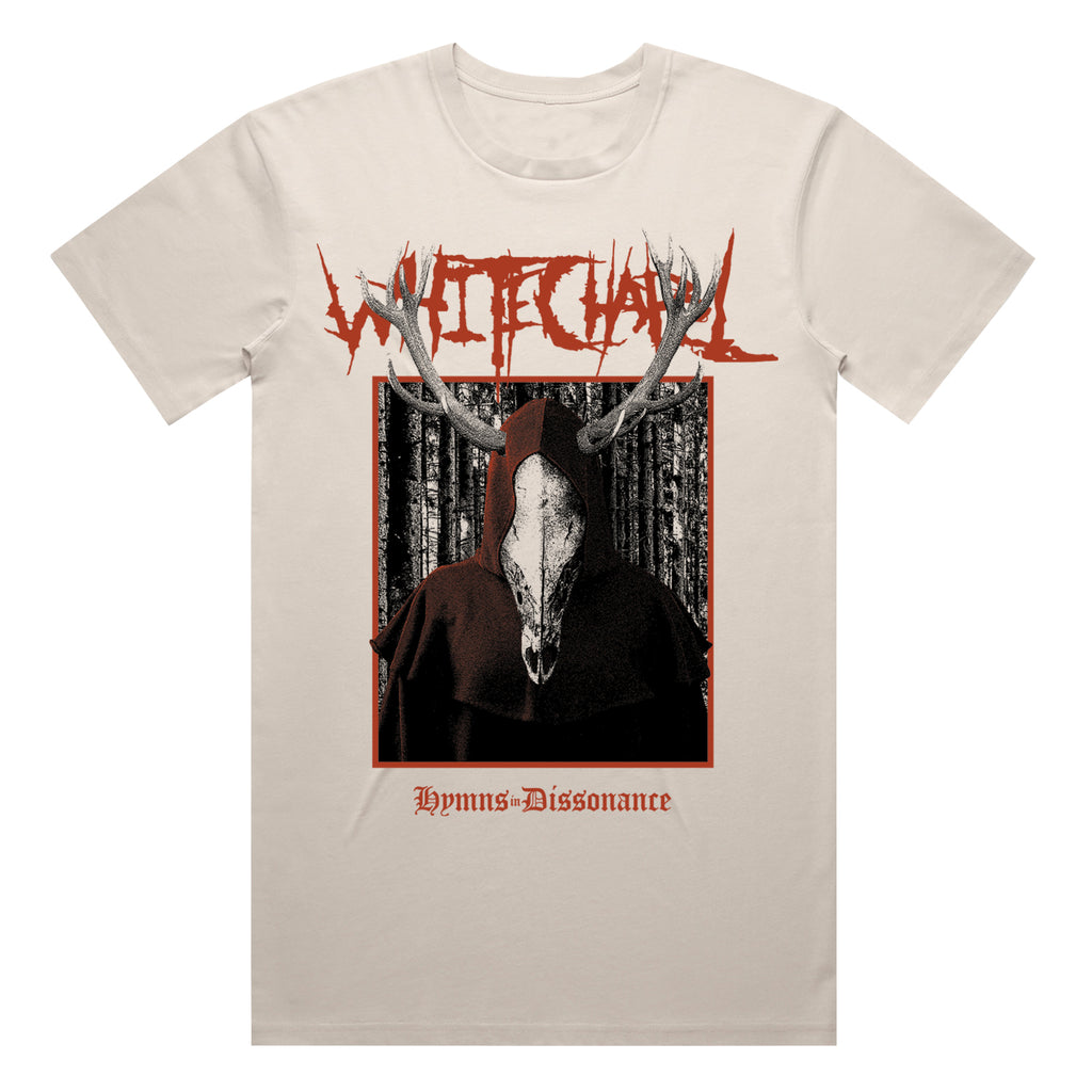 Whitechapel - Hooded Skull T-Shirt (Bone)