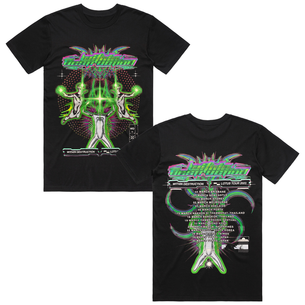 Within Destruction - Lotus Tour 2023 T-Shirt (Black)