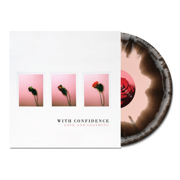 With Confidence - Love And Loathing LP (Baby Pink & Black Swirl Vinyl)