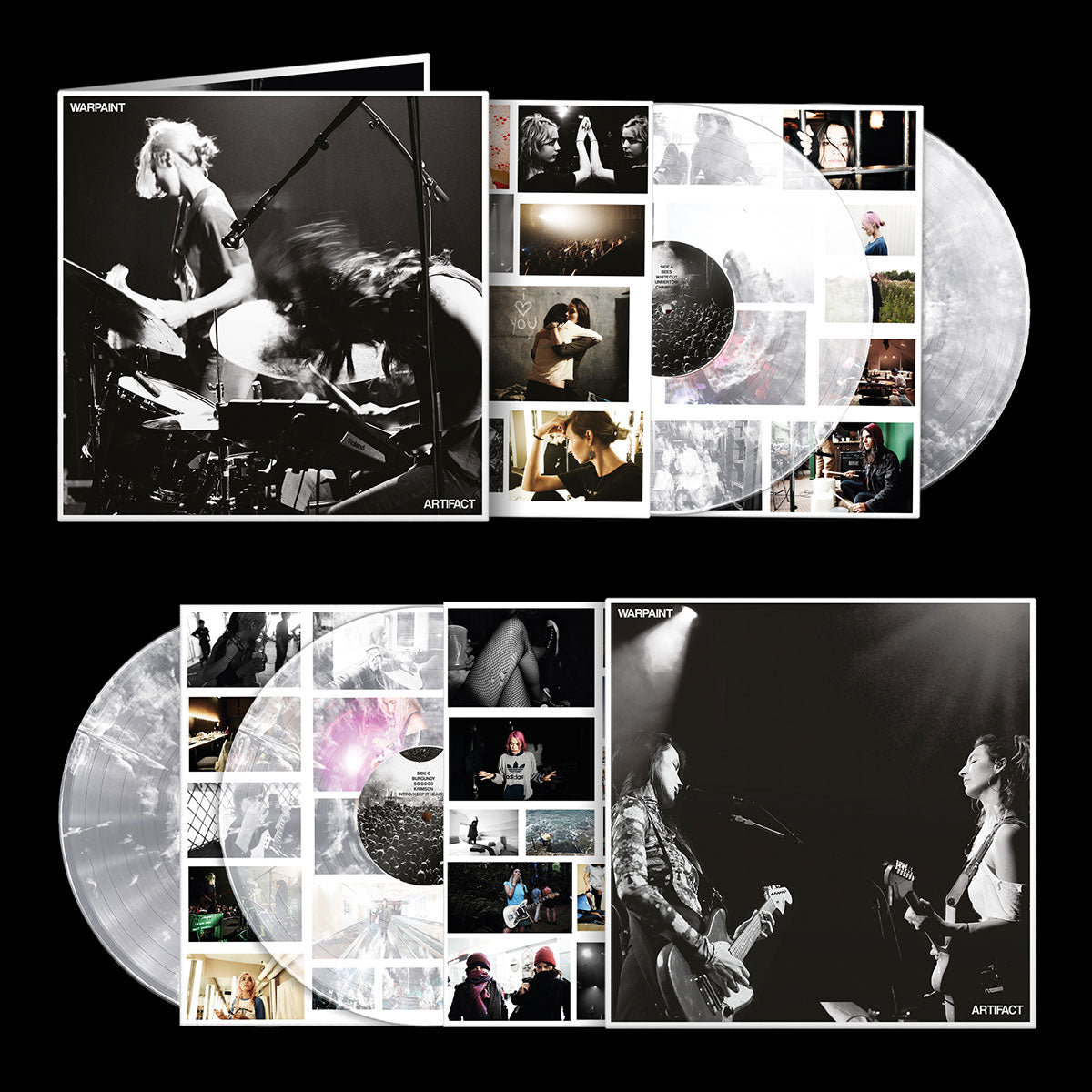 Warpaint - ARTIFACT (LIVE) 2LP (Clear/White Marble Vinyl) - Indie Store Exclusive
