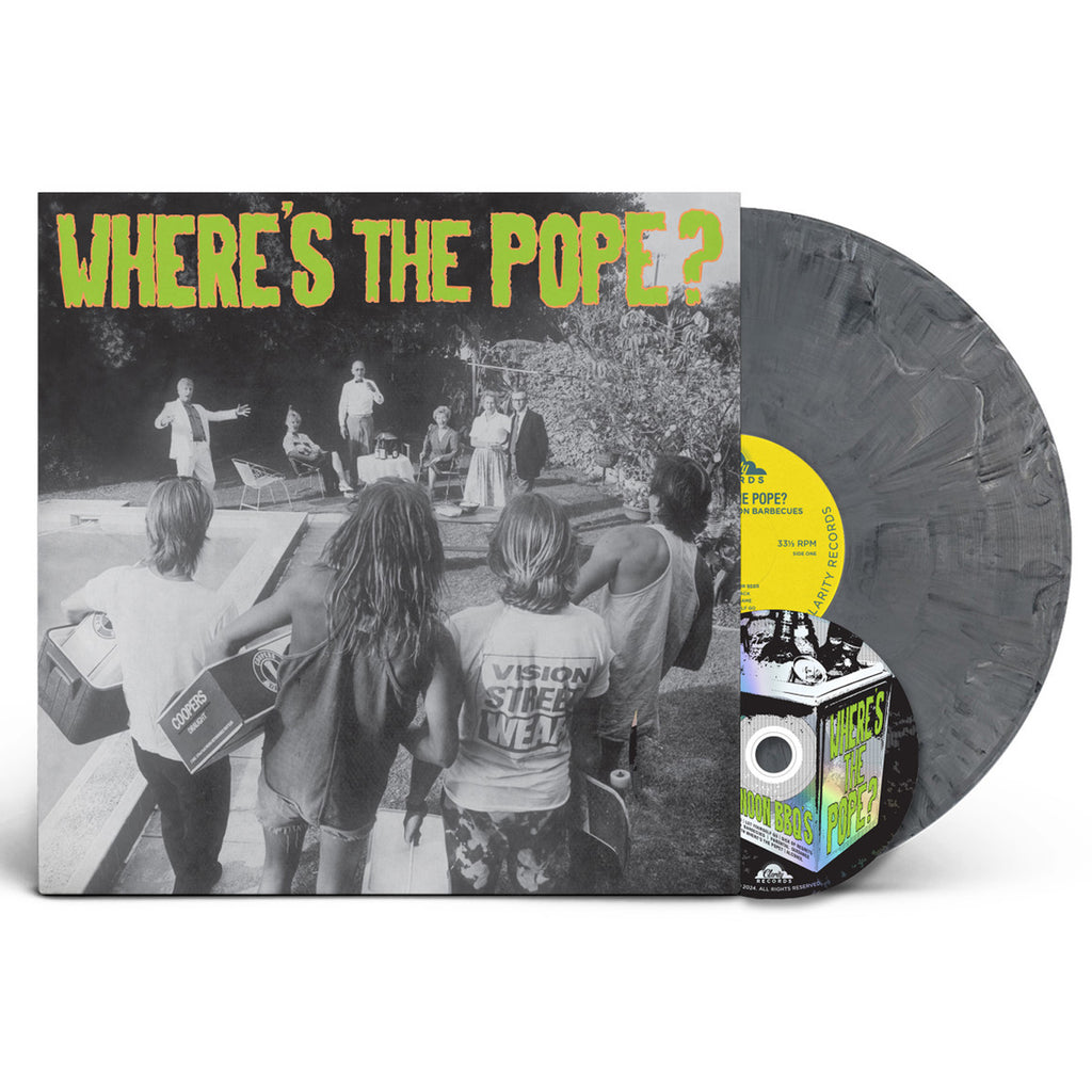 Where's The Pope? - Sunday Afternoon BBQ's LP/CD (Silver Marble Vinyl)