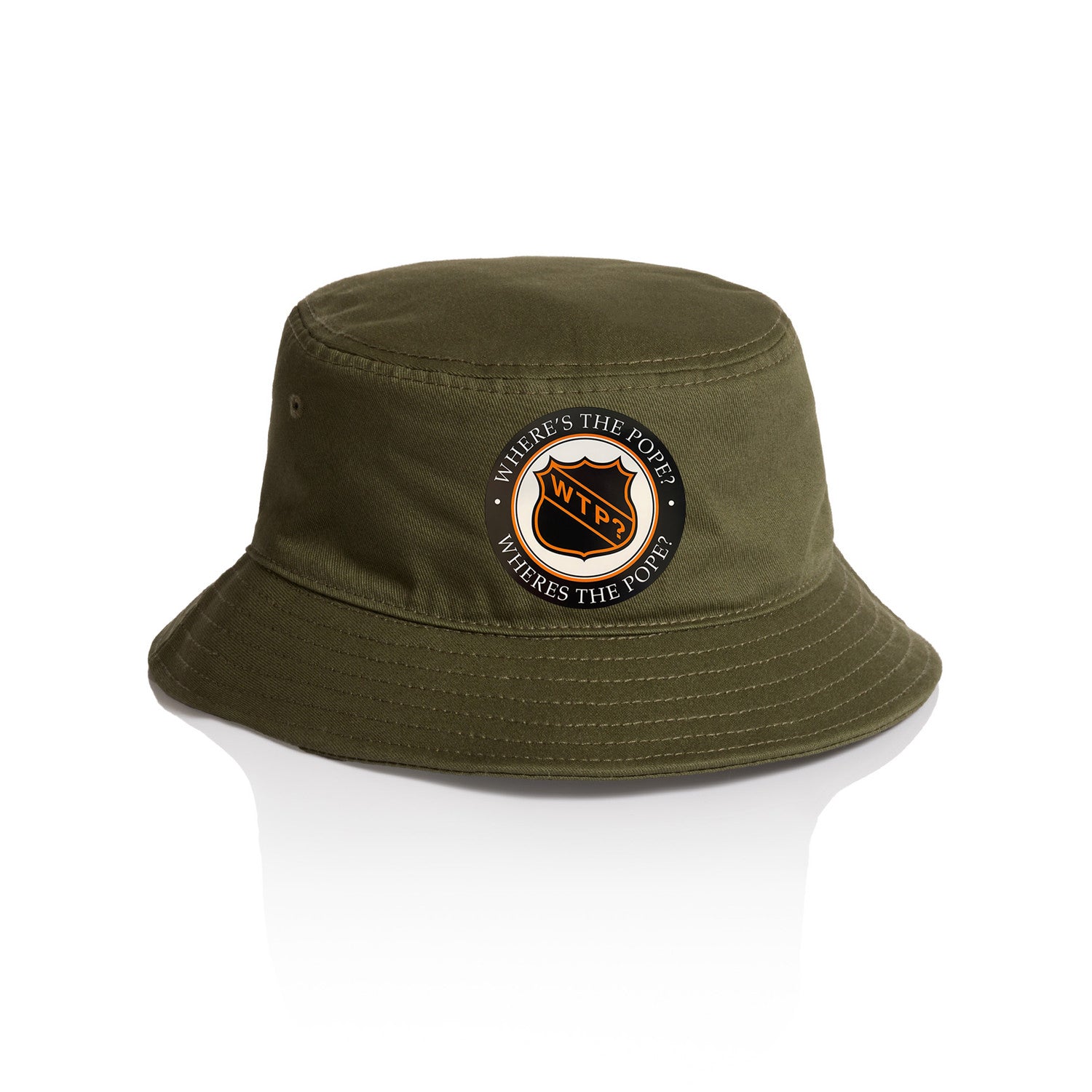 Where's The Pope? - Hockey Bucket Hat (Army Green)
