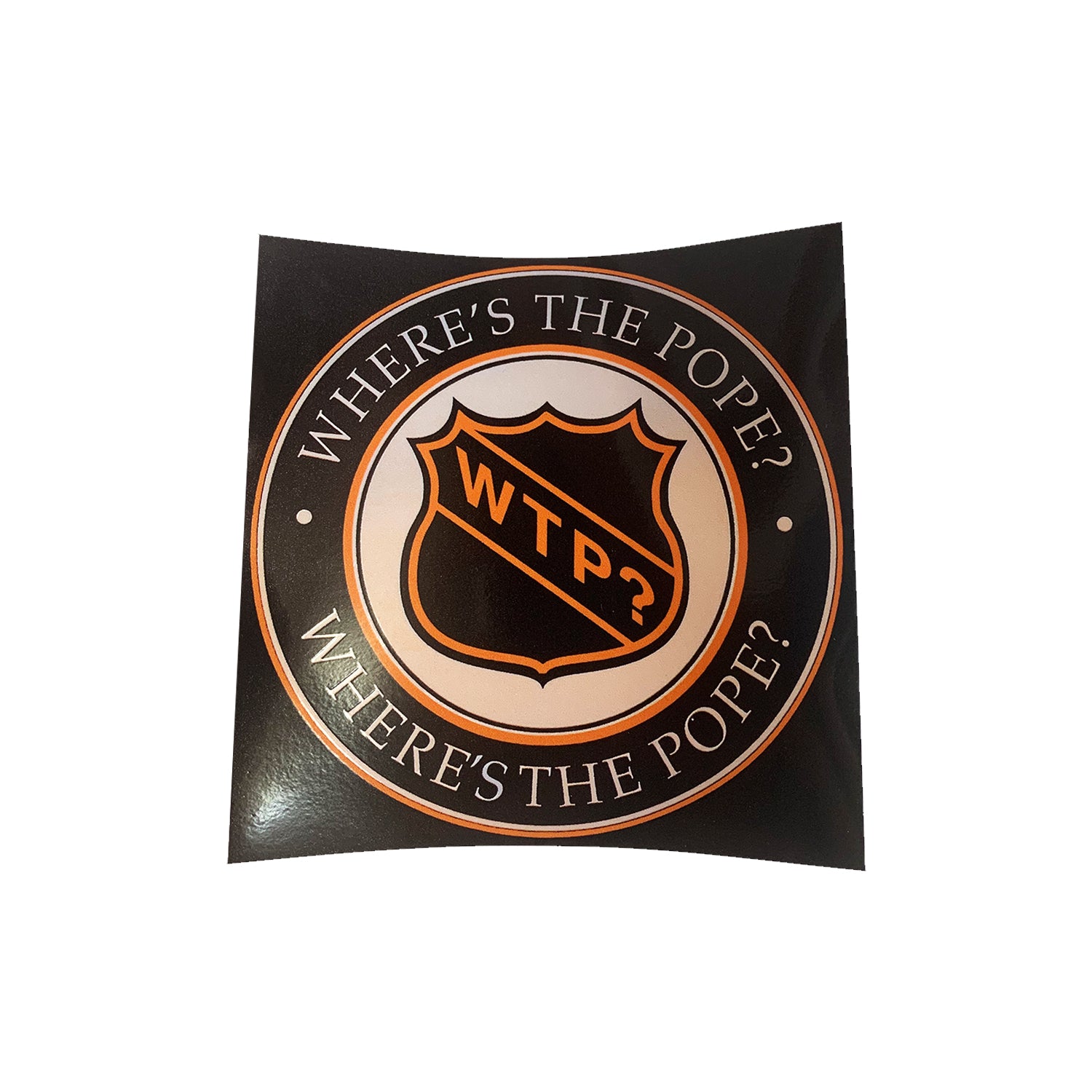 Where's The Pope? - Hockey Sticker