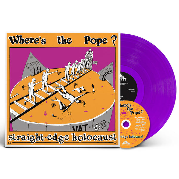 Where's The Pope? - Straight Edge Holocaust LP/CD (Purple Vinyl)