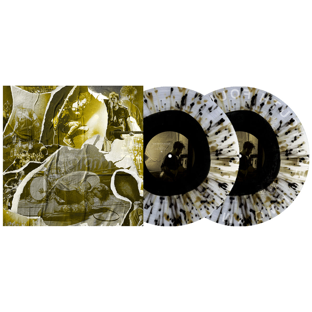 Youth Fountain - Stuck In My Own Hell 2LP (Black in Clear with Heavy White and Gold Splatter)