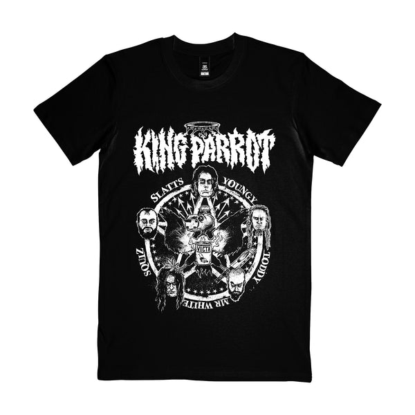 King Parrot - 10 Years T-Shirt (Black) front