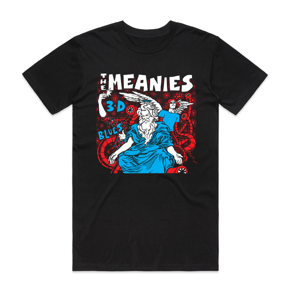 The Meanies - 3D Blues T-shirt (Black)