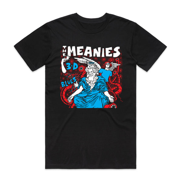 The Meanies - 3D Blues T-shirt (Black)
