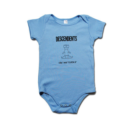 Descendents I Don't Want To Grow Up Onesie Blue