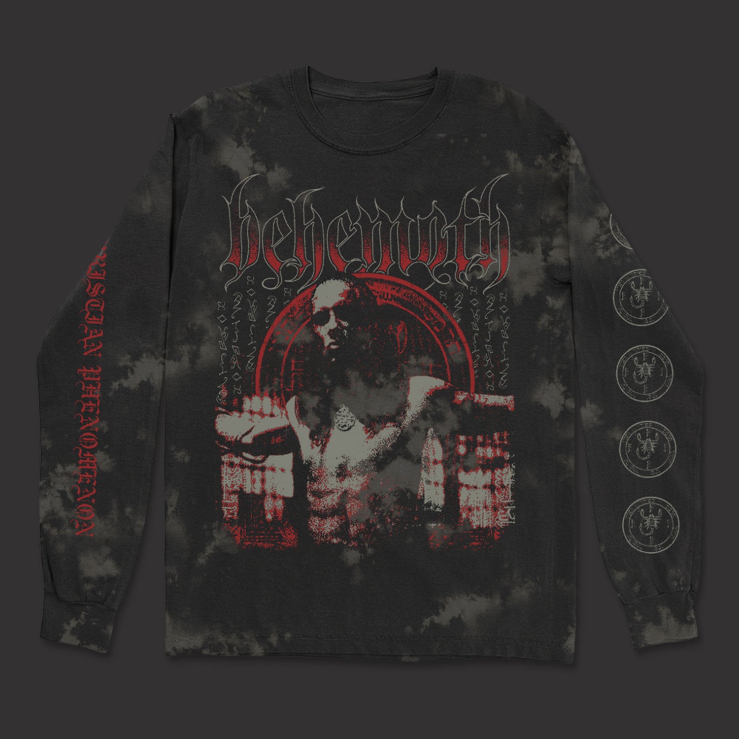 Behemoth Anti-Christian Long Sleeve (Bleach Dye/Black)
