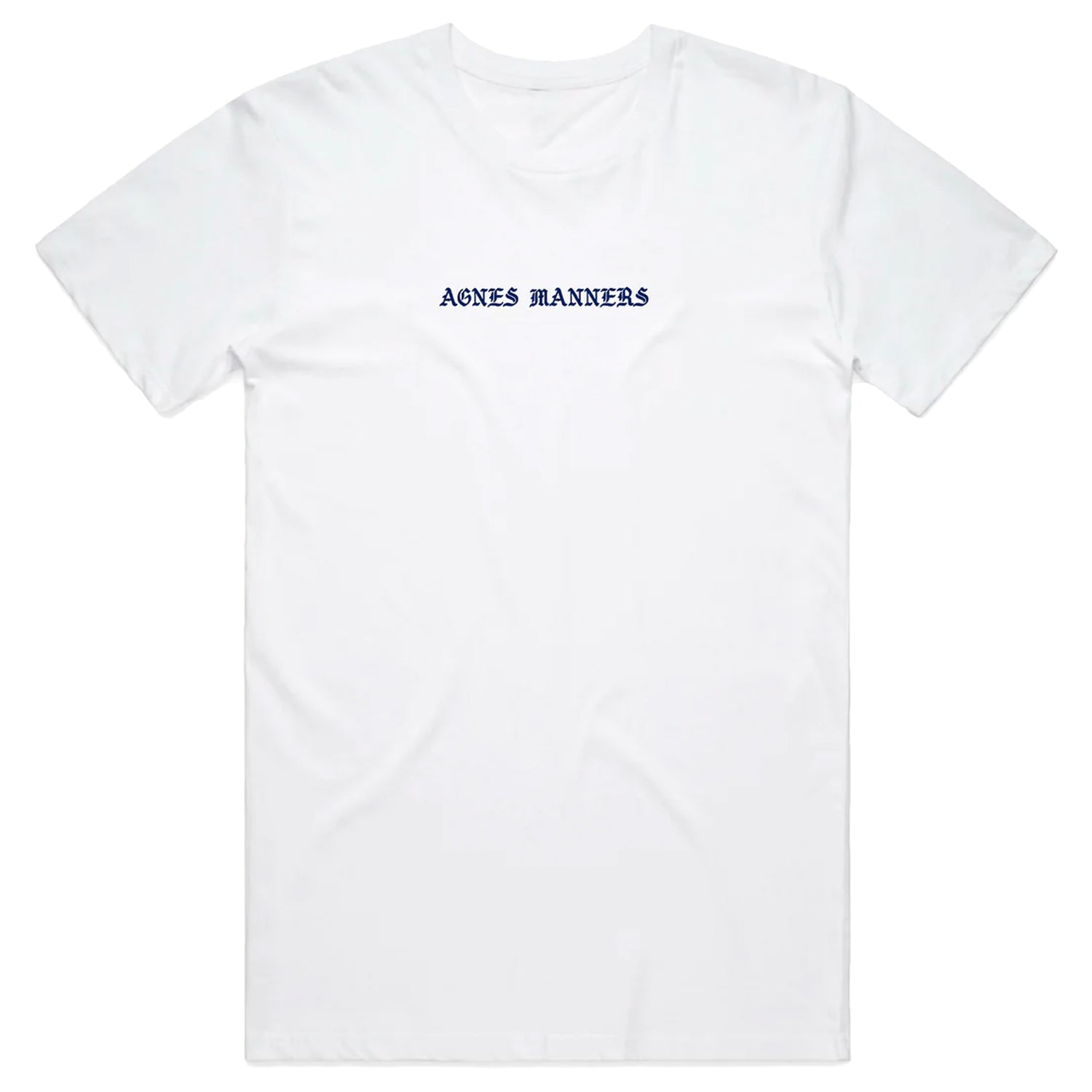 Agnes Manners - Blue Letter Tee (White)